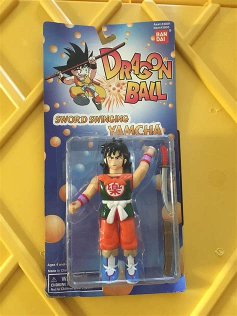 Dragonball Sword Swinging Yamcha Bandai 1995 Vintage Rare Moc Action