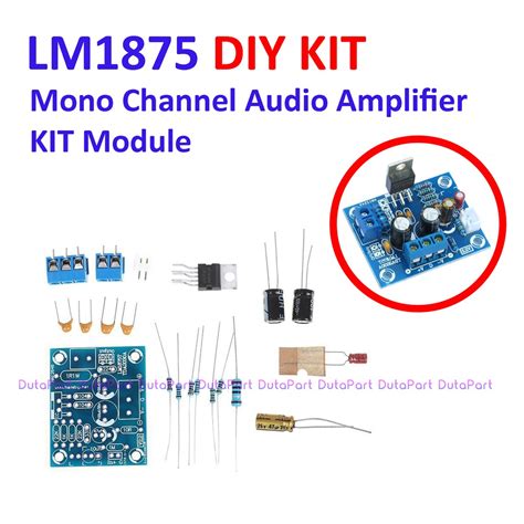 Jual LM1875 DIY KIT Mono Channel HiFi Audio Amplifier Module 20W