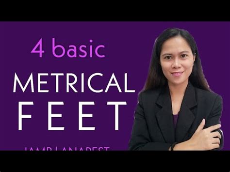 FOUR BASIC METRICAL FEET: IAMB, TROCHEE, ANAPEST, DACTYL - YouTube