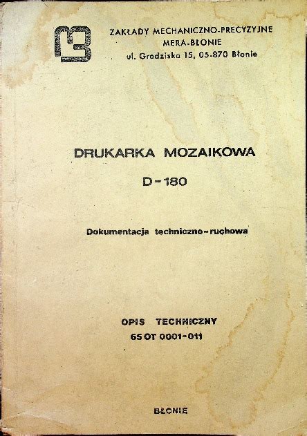 Drukarka Mozaikowa D 180 12848722782 Allegro Pl