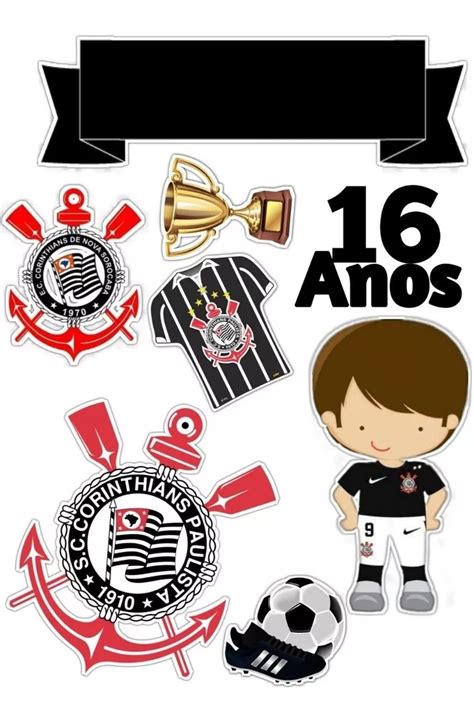 Topo Topper De Bolo Personalizado Corinthians Decora O Festa