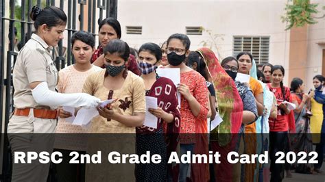 Rpsc Nd Grade Admit Card Exam Dates Released At Rpsc Rajasthan