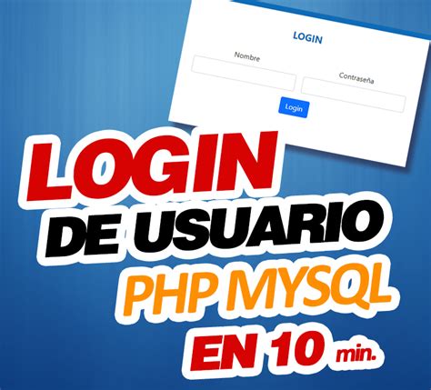 Login De Usuario Php Mysql En Minutos