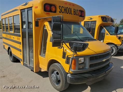 1997 Chevrolet Express G3500 Blue Bird Micro Bird School Bus In