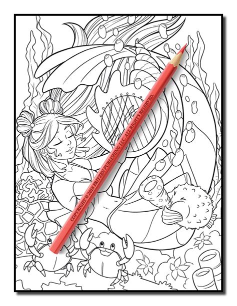 Mermaid Coloring Book | Free Mermaid Pages for Adults | PDF