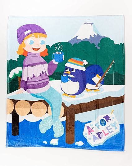 Amazon.com: A FOR ADLEY Merch, Adley's Snuggly Snow Mermaid Blanket ...