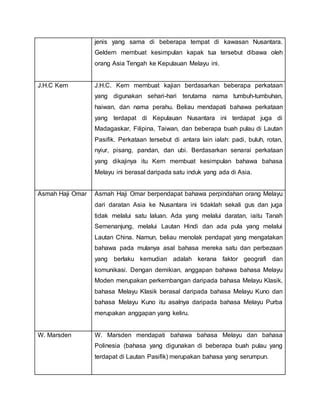 Sejarah Perkembangan Bahasa Melayu PDF