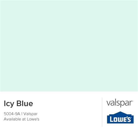 Icy Blue From Valspar Valspar Paint Colors Mint Paint Colors Color Chip