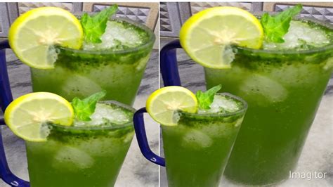 Restaurant Style Mint Margarita By Sari Qamar Mint Lemonade Recipe Summer Special Iftar Drink