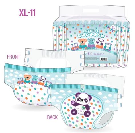 Rearz Mega Critter Caboose 1 Pack Adult Diaper 12 Diapers Full Pack Lil Kink Boutique