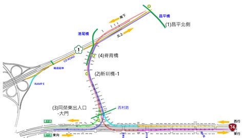 交通部高速公路局友善列印 國道1號增設銜接台74線系統交流道工程（第186標） Cctv監視