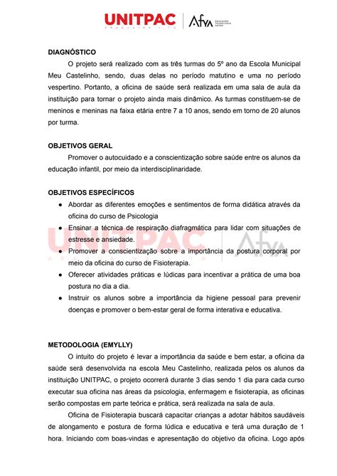 SOLUTION Grupo 11 Modelo De Plano De Interven O Projeto De Extens O Iv