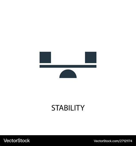 Stability Icon Simple Element Royalty Free Vector Image