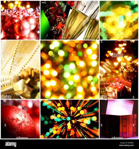 collage of christmas cards Stock Photo - Alamy