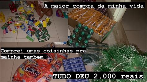 MOSTREI TUDO QUE EU COMPREI Tudo Deu 2 000 Reais Comprei Umas Coisas