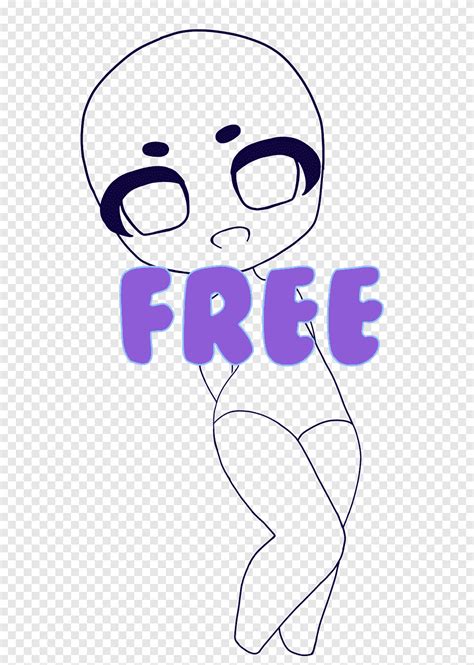 Chibi Line Art dibujo, mapa base, púrpura, ángulo png | PNGEgg