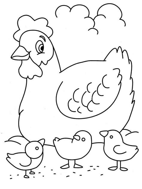 Dibujos Para Colorear Gallina Y Pollitos P Ginas Imprimibles The Best