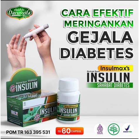 Jual INSULMAX 60 Kapsul Daun Insulin Darusyifa Herbal Diabet Obat