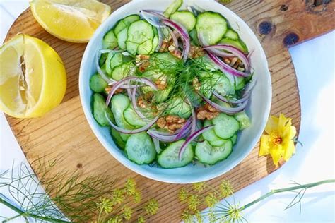 Recette De Salade Aux Concombres Libanais Et Aneth