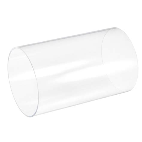 Uxcell 115mm ID X 120mm OD X 200mm Clear Rigid Acrylic Pipe Round Tube