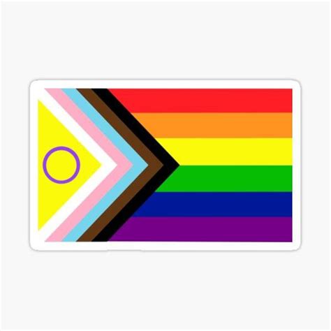 2021 Intersex Inclusive Progress Pride Sticker Lgbtq Pride Etsy