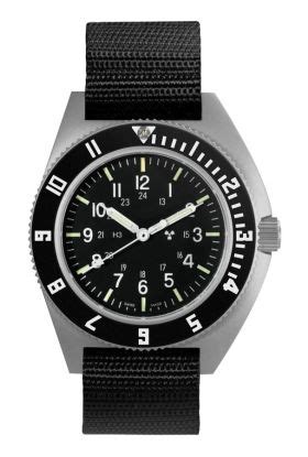 Marathon Mm Stainless Steel Navigator Quartz Tritium Watch Without