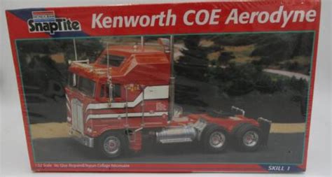 Vtg Sealed 1995 Monogram Snaptite Kenworth COE Aerodyne Model Semi