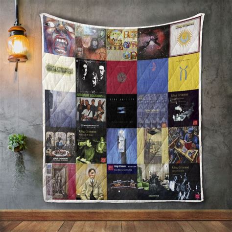 King Crimson Style Collected Album Covers Quilt Blanket - Teeruto