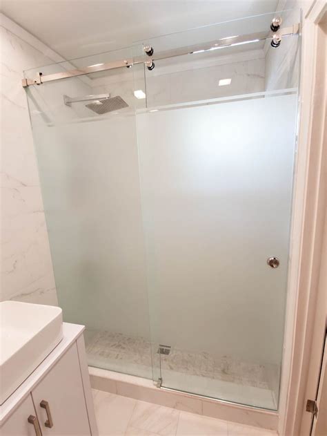 Downstairs Bathroom Small Bathroom Master Bathroom Bathrooms Frosted Shower Doors Frameless