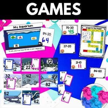 Subtract Multiples Of 10 First Grade Math Worksheets Games Activities