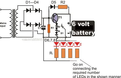 12 Volt Led Emergency Light Circuit Diagram Wiring Diagram