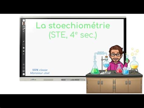 La stoechiométrie 1re partie STE 4e secondaire YouTube