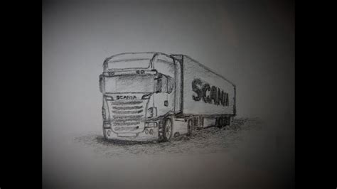 How To Draw A Scania Truck