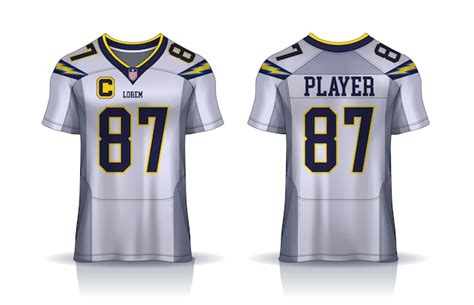 Blank Football Jersey Template Vectors & Illustrations for Free Download