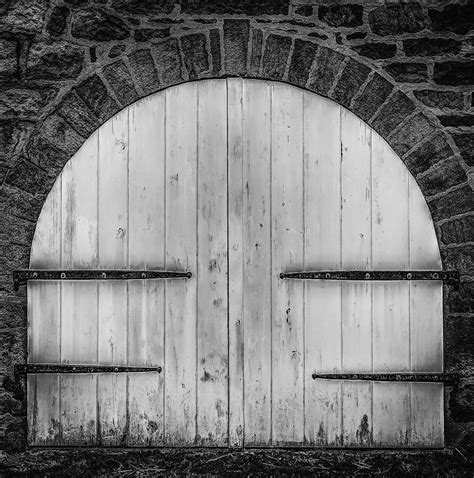 Black and White barn door.