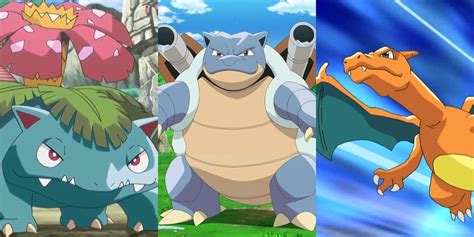 Pokemon Kanto Starters Evolved