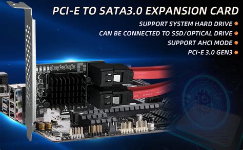 PCIe SATA 3 0 Karte 4 Anschlüsse 1 x PCI Express Erweiterungs