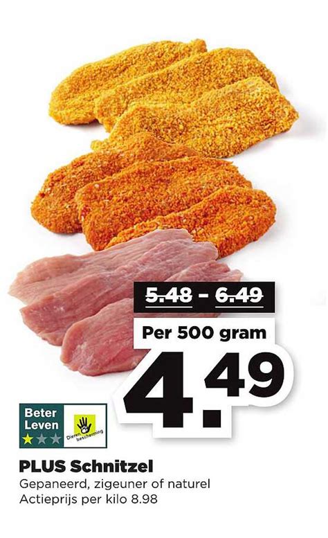 Plus Schnitzel Gepaneerd Zigeuner Of Naturel Aanbieding Bij PLUS