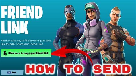 FORTNITE How To Invite Friends Friend Link YouTube