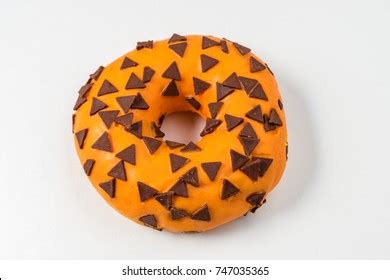 Orange Glazed Donut On White Background Stock Photo 747035365 | Shutterstock