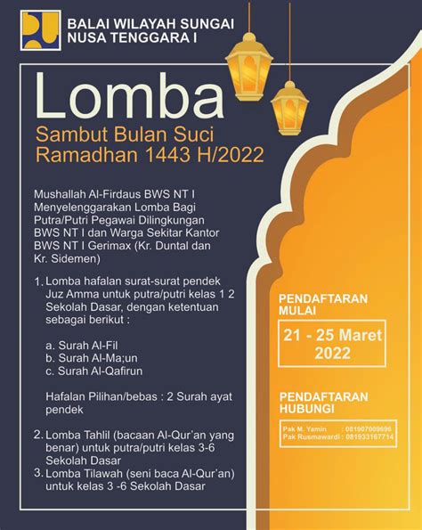 Lomba Sambut Bulan Suci Ramadhan H