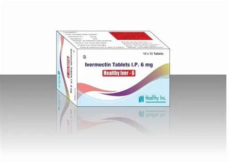 Healthy Iver 6 Ivermectin Tablets 6 Mg At 100 Strip Of 10 Tablets In