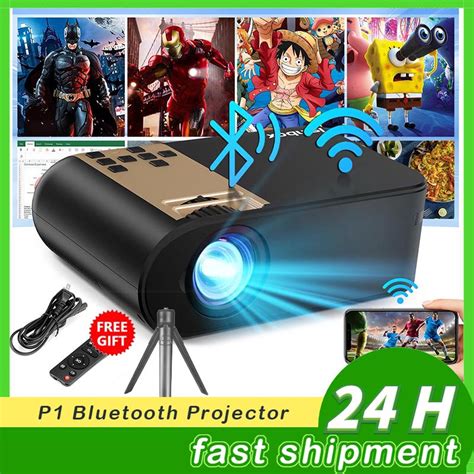 Isinbox P1 Portable WiFi Bluetooth Projector 1080P HD Home Theater