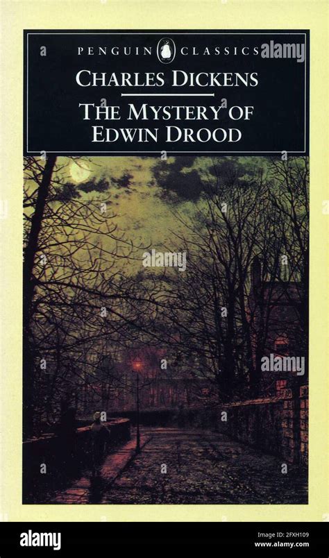 Book Cover The Mystery Of Edwin Drood By Charles Dickens Stock Photo