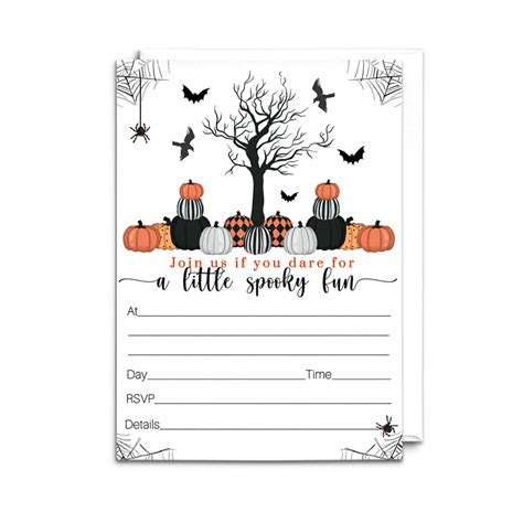 Blank Halloween Invitations