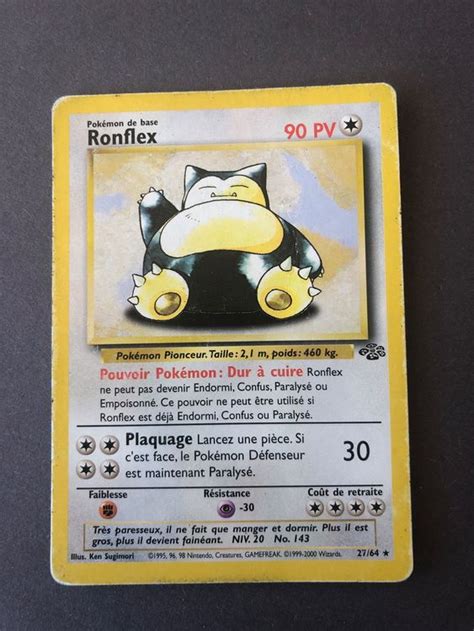 Jungle Ronflex Fr Wizards Carte Pokemon Vintage Kaufen Auf Ricardo