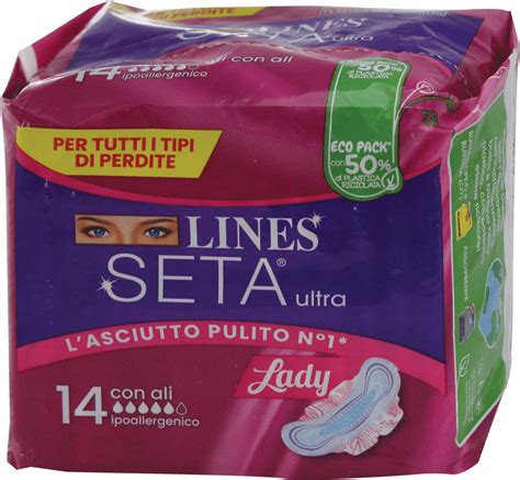 Lines Assorbenti Seta Ultra Lady Ipoallergenici Con Ali Pz Acquista