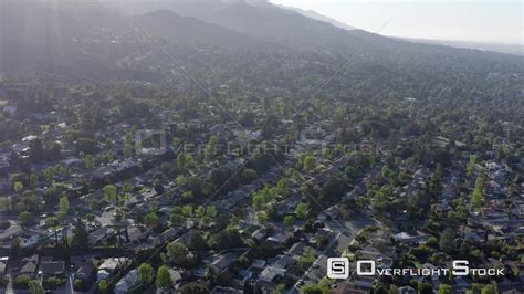 Overflightstock Neighbourhood Street In Woodland Hills Los Angeles