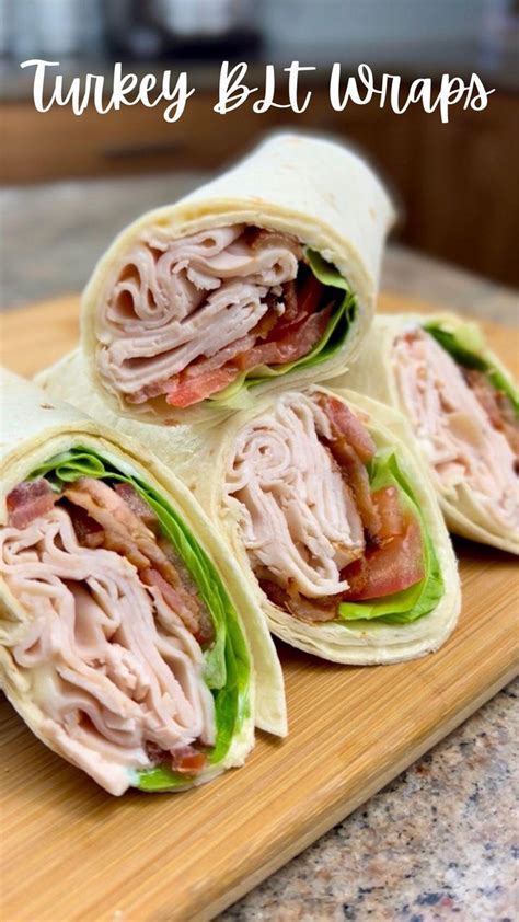 Turkey Blt Wraps In 2022 Lunch Recipes Healthy Healthy Lunch Recipes