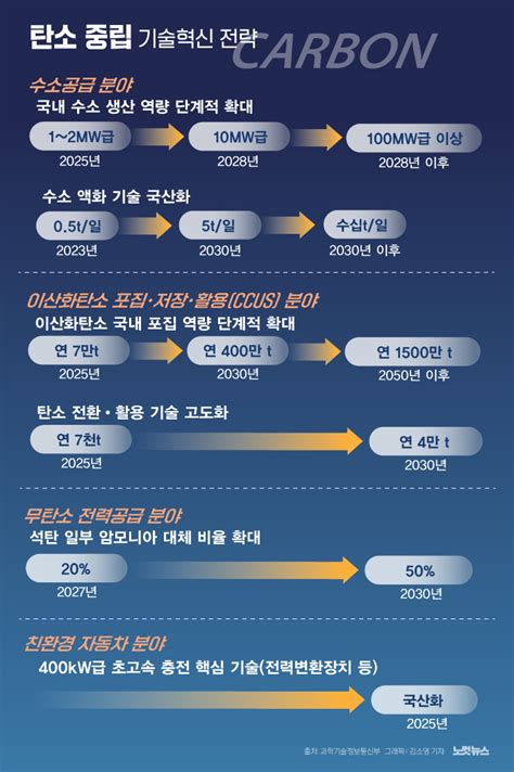 정부 탄소 중립 기술혁신 전략로드맵 마련 그래픽뉴스 노컷뉴스